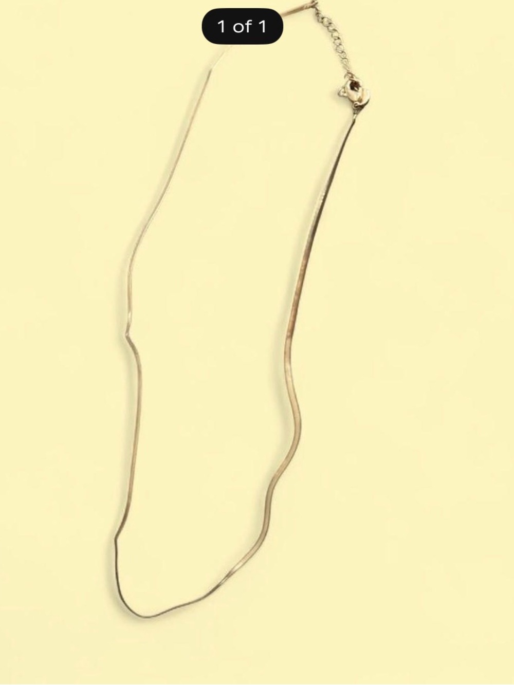Minimalist Gold Wavy Snake Chain Necklace - Women Jewelry